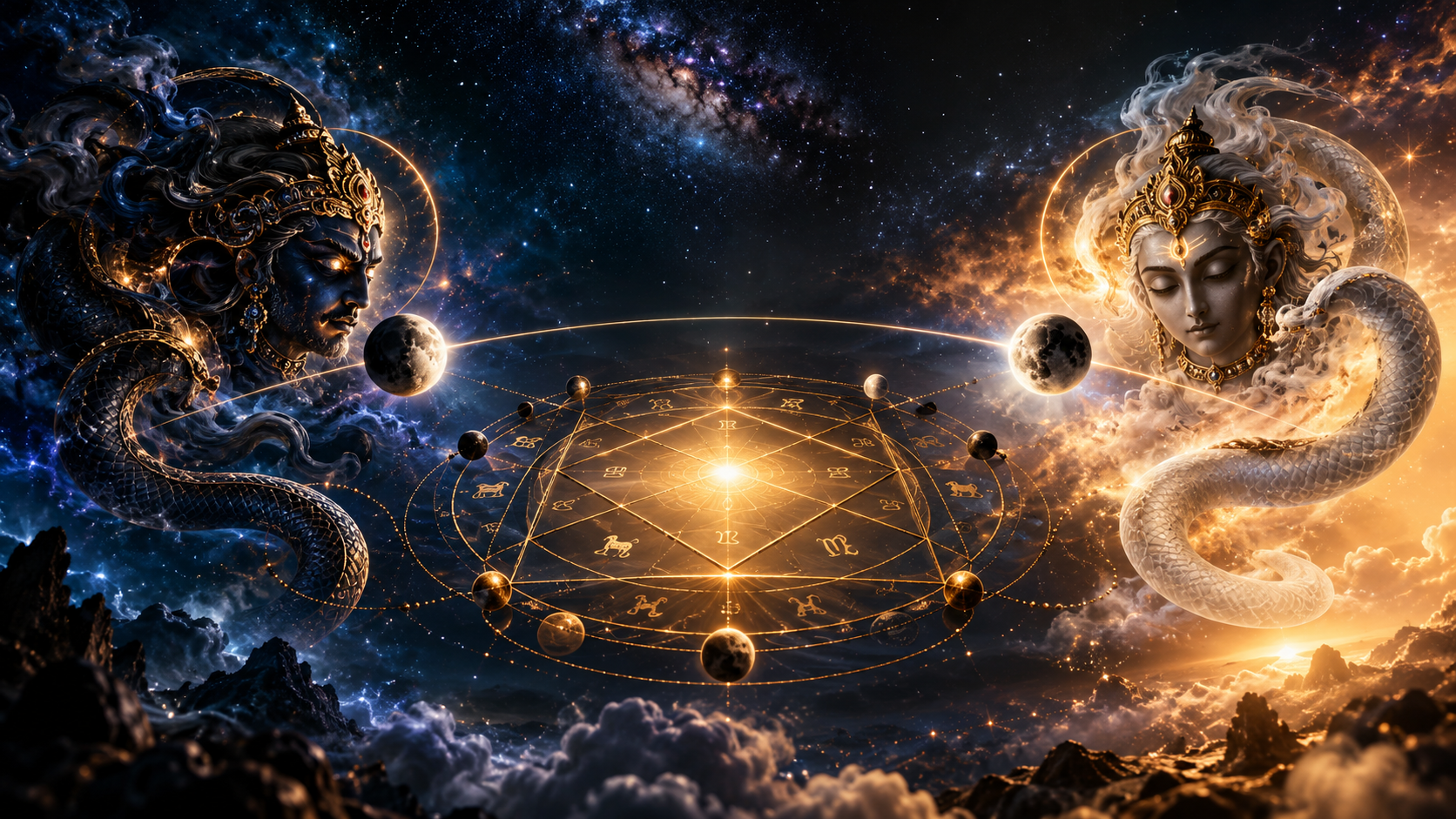 Rahu and Ketu in Vedic Astrology: Understanding the Two Nodes That Shape Life’s Lessons